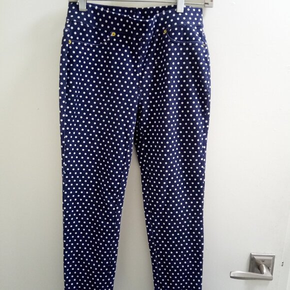Michael Kors, Navy Blue, Older Girls/Ladies Polka Dot Pants - Picture 1 of 3
